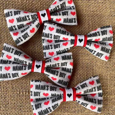Mama's Boy Dog or Cat Bow - Mini Size