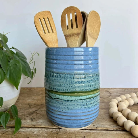 Utensil Holder/Wine Chiller - Blue