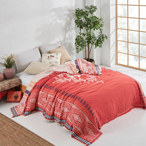 Muslin Coverlet Bedspread - Reversible