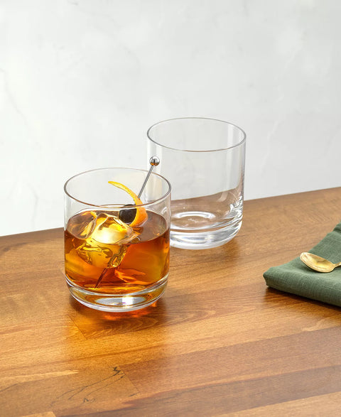 Nova Crystal Old Fashioned Whiskey Glasses