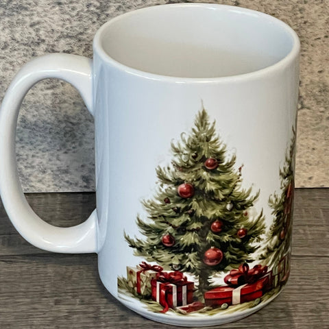 15oz Coffee Cup - Christmas Tree