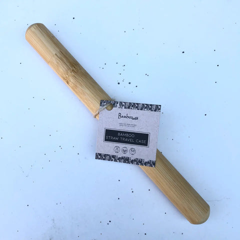Bamboo Straw Travel Case