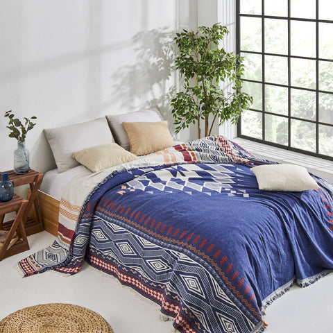Muslin Coverlet Bedspread - Reversible
