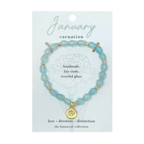 Birth Flower Bracelet - January