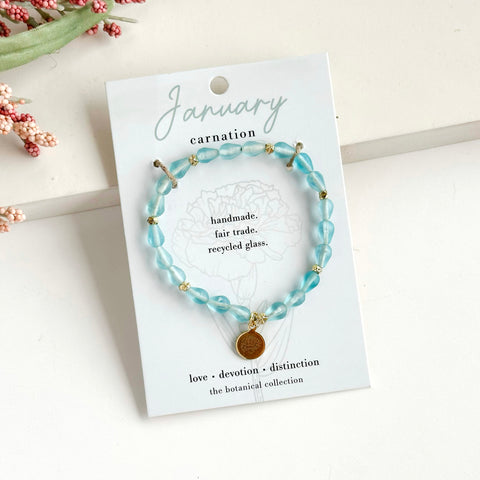 Birth Flower Bracelet - January