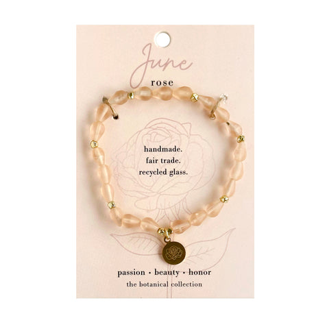 Birth Flower Bracelet - June