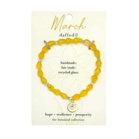 Birth Flower Bracelet - March