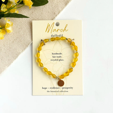 Birth Flower Bracelet - March
