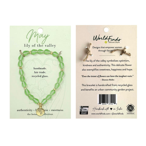 Birth Flower Bracelet - May