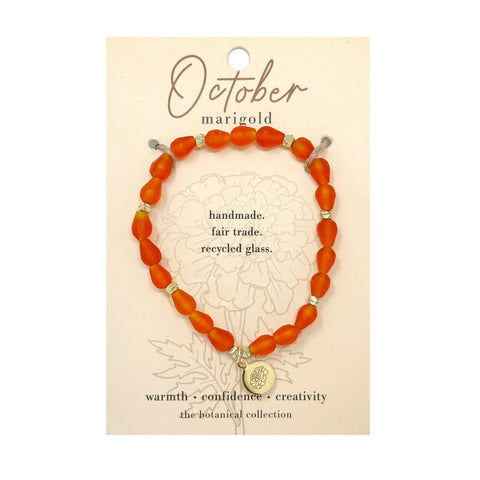 Birth Flower Bracelet - October