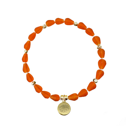 Birth Flower Bracelet - October