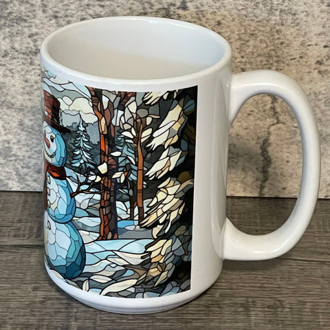 15oz Coffee Cup - Snowman