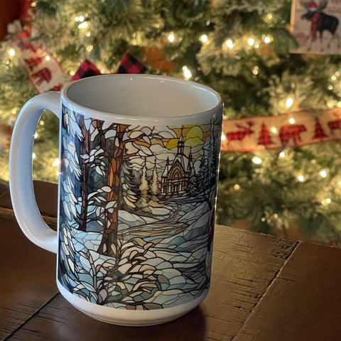 15oz Coffee Cup - Snowman
