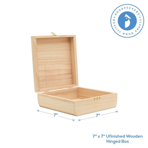 Wooden Hinged Box