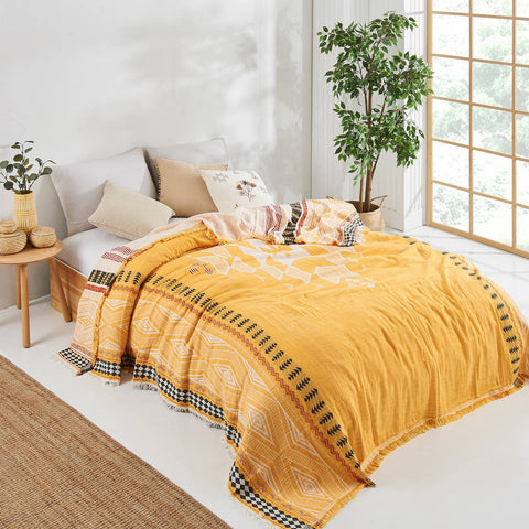 Muslin Coverlet Bedspread - Reversible