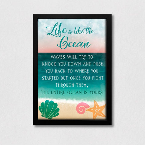 13x19 Art Print - Life is like the Ocean
