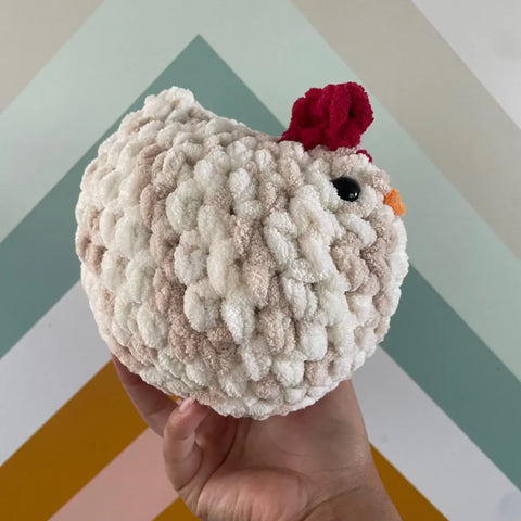 Chunky Chicken Crochet Plushie