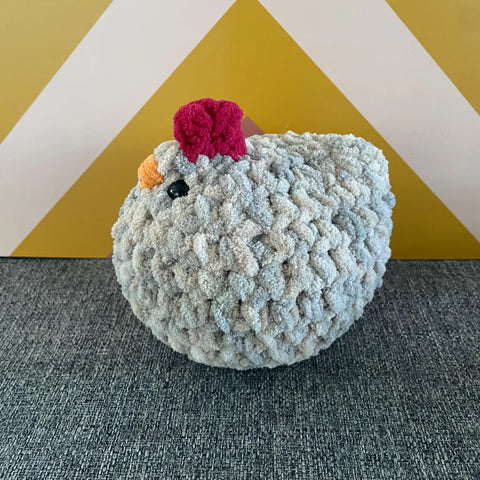 Chunky Chicken Crochet Plushie
