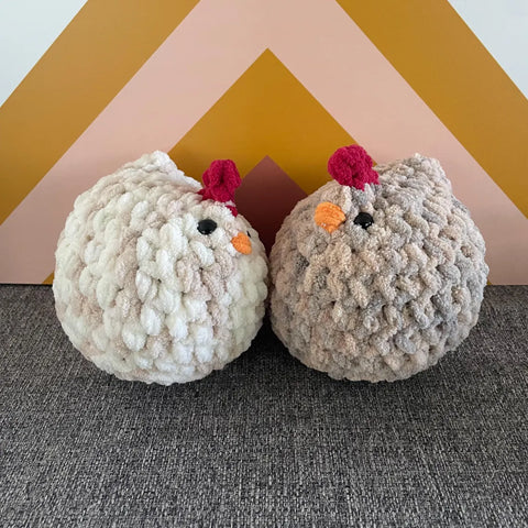 Chunky Chicken Crochet Plushie