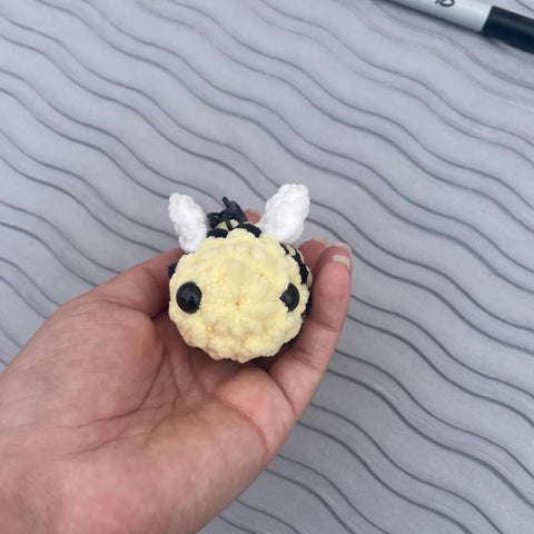 Bee Crochet Keychain