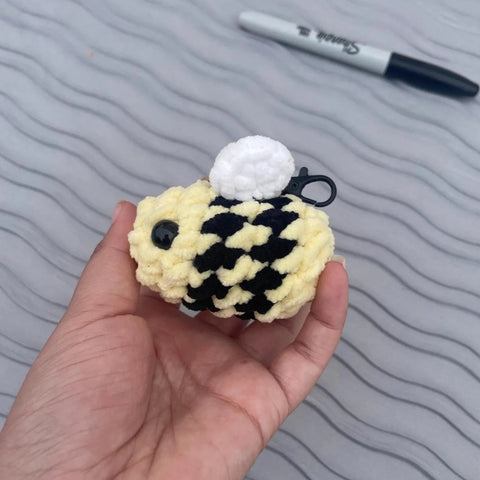 Bee Crochet Keychain
