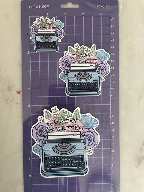 Go Away, I'm Writing Sticker