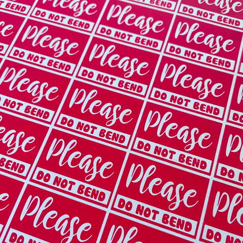 Please do not bend (Sticker Sheet)