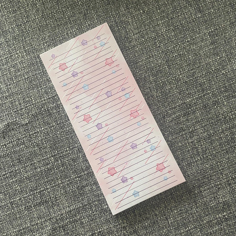Puffy Stars Notepad