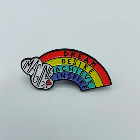 Imagine Rainbow Soft Enamel Pin