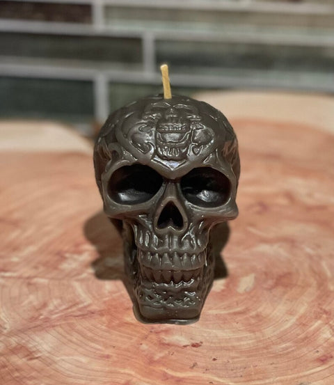 Skull Beeswax Candles