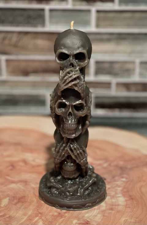 Skull Beeswax Candles