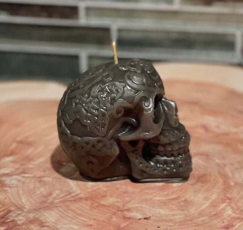 Skull Beeswax Candles