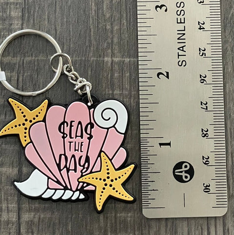 Seas the Day Keychain