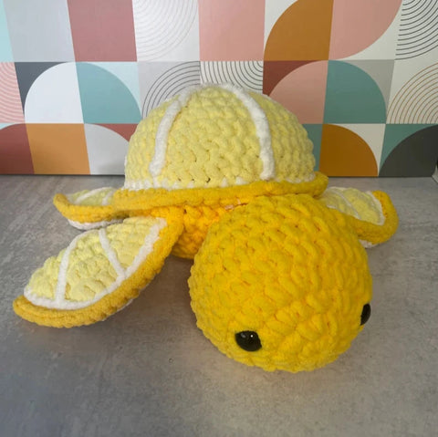 Lemon Turtle Crochet Plush