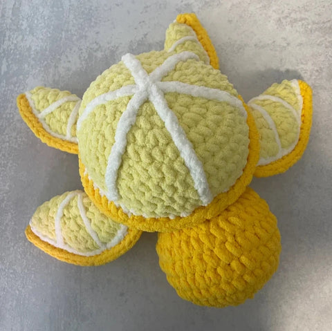 Lemon Turtle Crochet Plush
