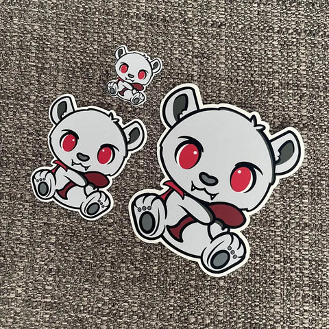 Vampire Teddy Sticker