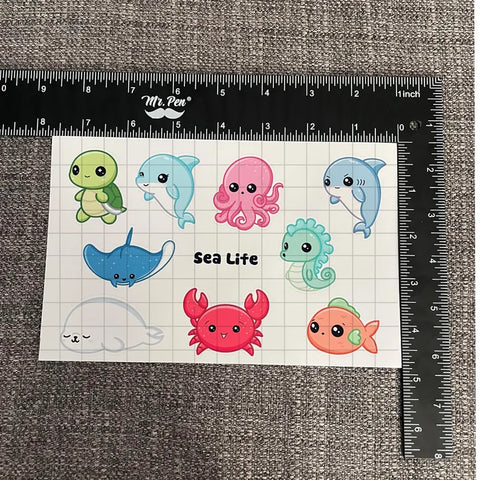 Sea Life Sticker Sheet