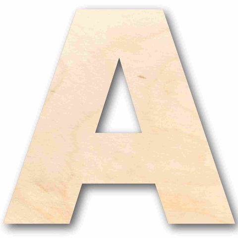 Unfinished Wood Letters - 6"