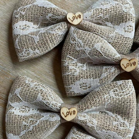 Formal Lace Burlap Love