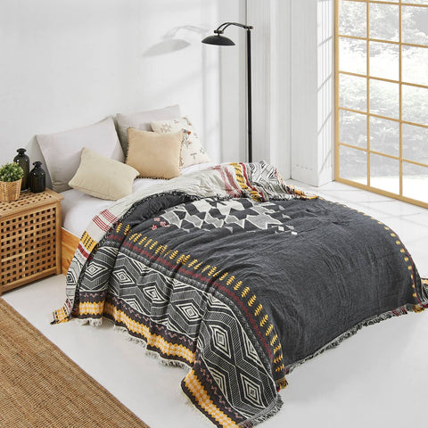 Muslin Coverlet Bedspread - Reversible