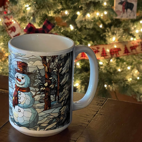 15oz Coffee Cup - Snowman