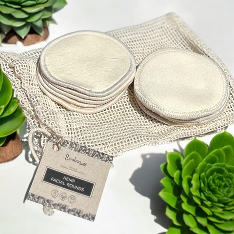 Reusable Hemp Facial Rounds - Set of 10