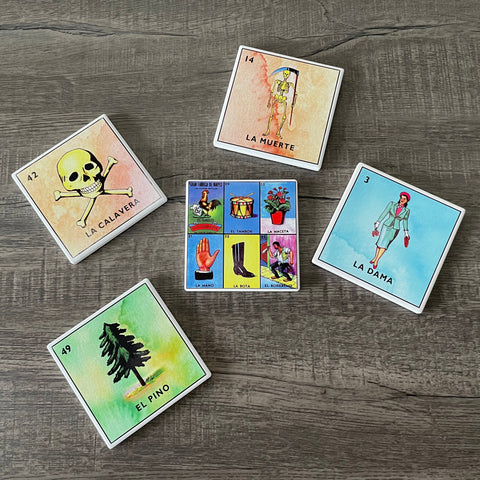 Ceramic Coasters - Loteria