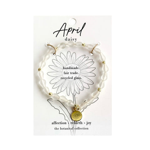 Birth Flower Bracelet - April
