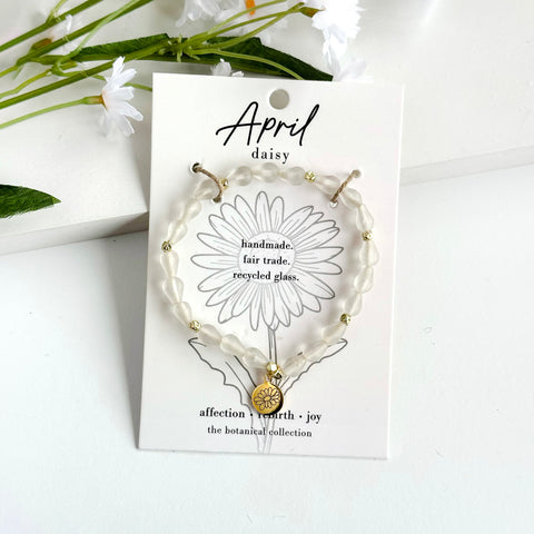 Birth Flower Bracelet - April