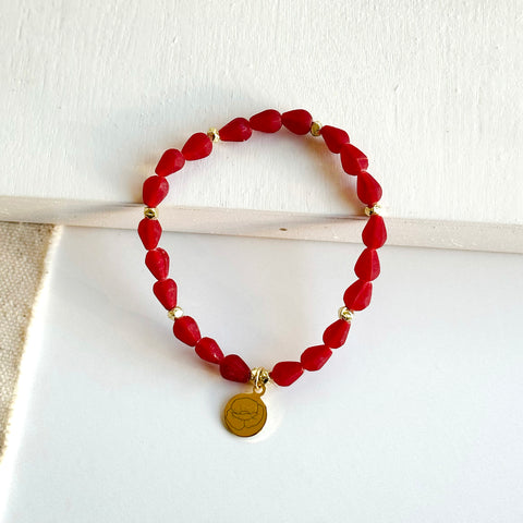 Birth Flower Bracelet - August