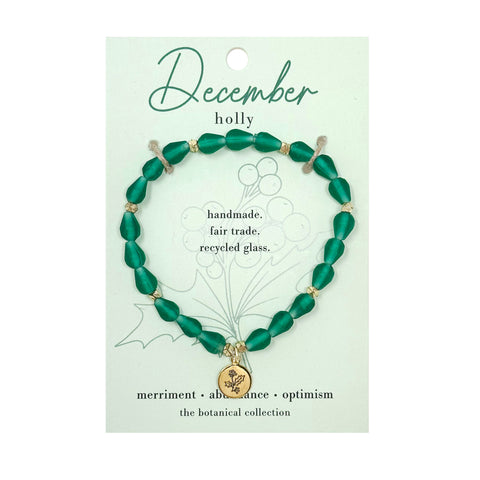 Birth Flower Bracelet - December