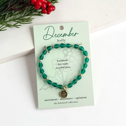 Birth Flower Bracelet - December