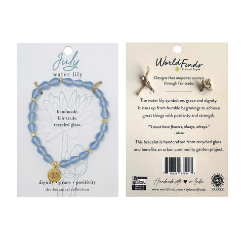 Birth Flower Bracelet - July