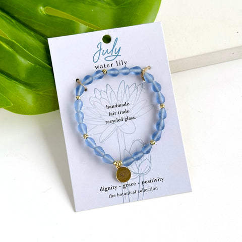 Birth Flower Bracelet - July